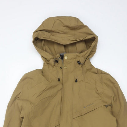 Quechua Men’s Beige M Outdoor Hooded Hiking Parka Jacket