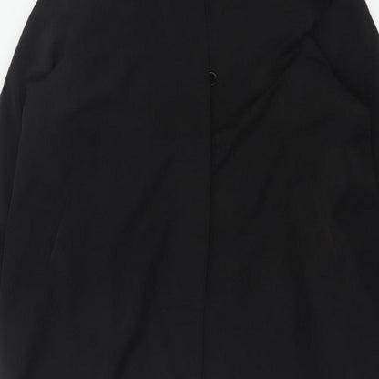 Bhs Women’s Black Size 20 Hooded Mid-Length Overcoat