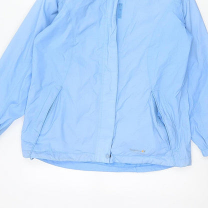 Regatta Women Blue Size 10 Isolite Waterproof Hooded Rain Jacket