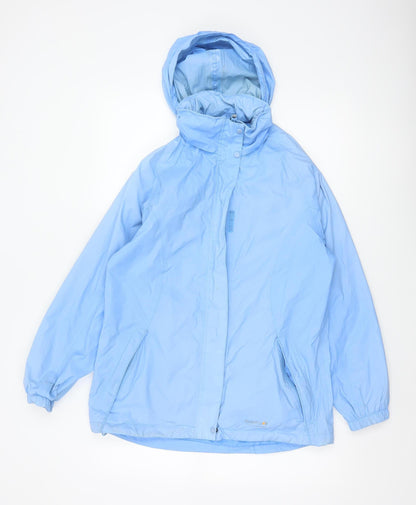 Regatta Women Blue Size 10 Isolite Waterproof Hooded Rain Jacket