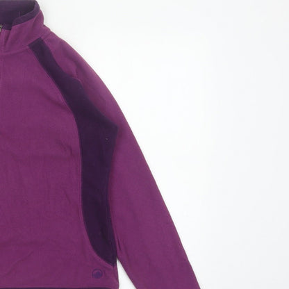 Peter Storm Women’s Purple Size 14 1/4 Zip Fleece Pullover Sweatshirt