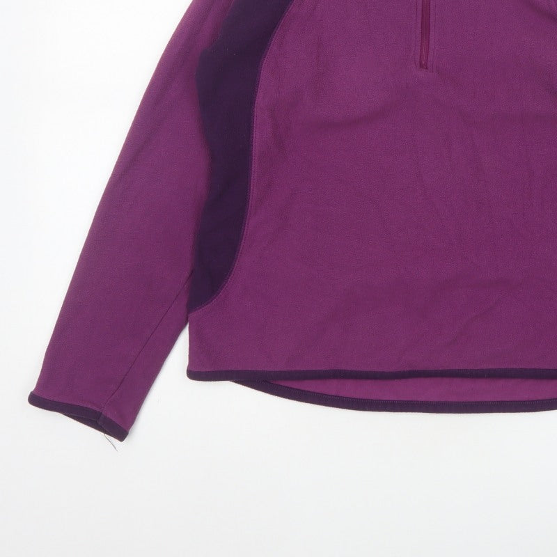 Peter Storm Women’s Purple Size 14 1/4 Zip Fleece Pullover Sweatshirt