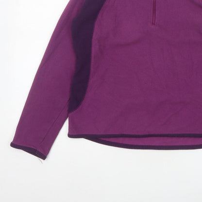 Peter Storm Women’s Purple Size 14 1/4 Zip Fleece Pullover Sweatshirt