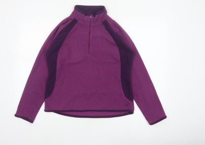 Peter Storm Women’s Purple Size 14 1/4 Zip Fleece Pullover Sweatshirt
