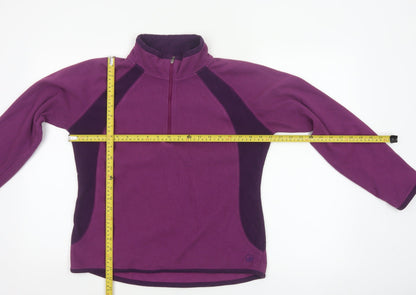 Peter Storm Women’s Purple Size 14 1/4 Zip Fleece Pullover Sweatshirt