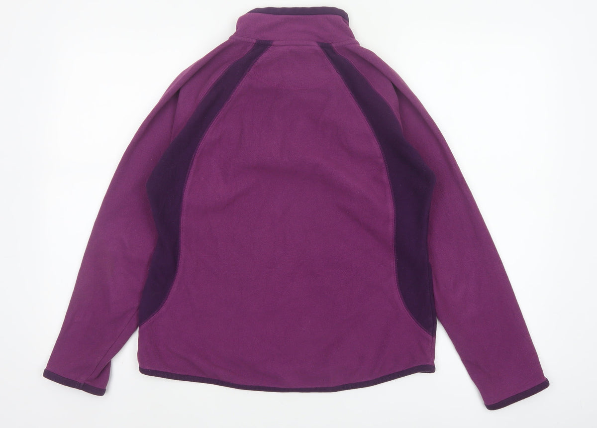 Peter Storm Women’s Purple Size 14 1/4 Zip Fleece Pullover Sweatshirt