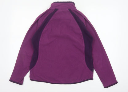 Peter Storm Women’s Purple Size 14 1/4 Zip Fleece Pullover Sweatshirt