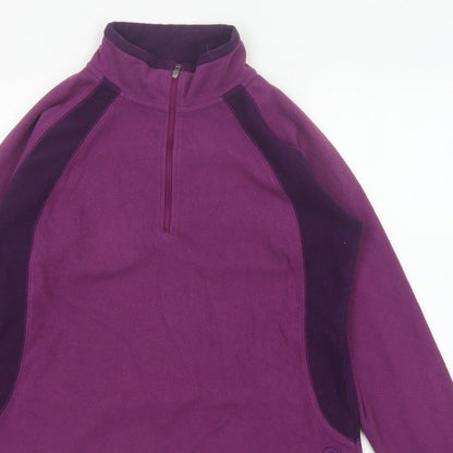 Peter Storm Women’s Purple Size 14 1/4 Zip Fleece Pullover Sweatshirt