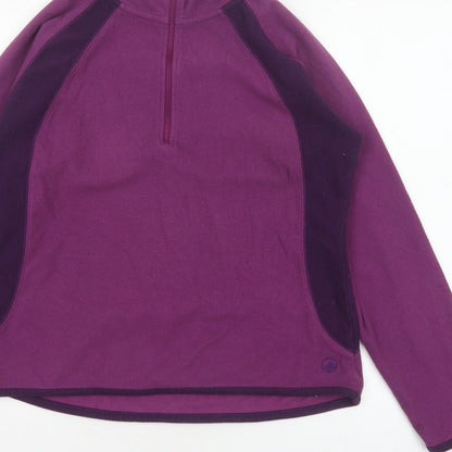 Peter Storm Women’s Purple Size 14 1/4 Zip Fleece Pullover Sweatshirt