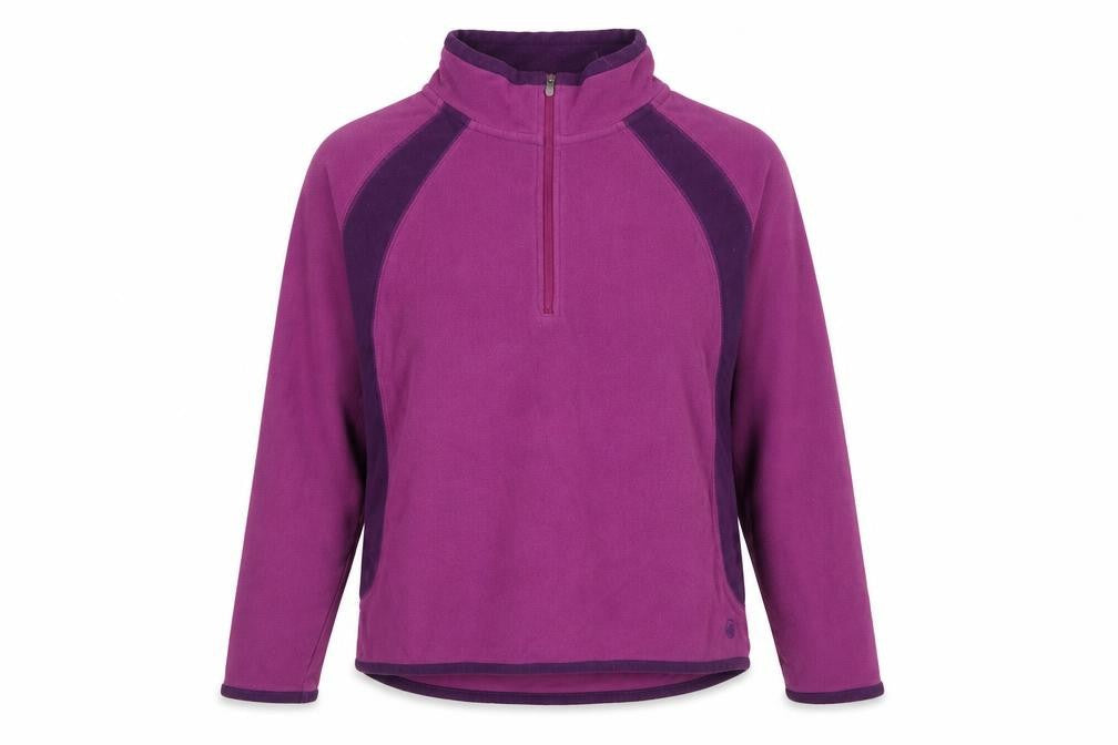 Peter Storm Women’s Purple Size 14 1/4 Zip Fleece Pullover Sweatshirt