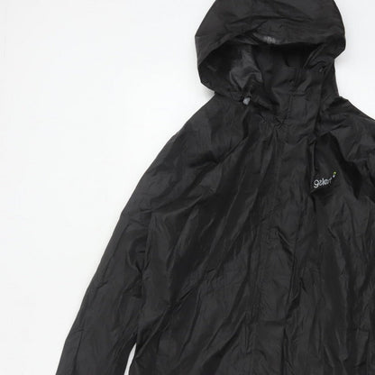 Gelert Men's Black M Packaway Waterproof Hooded Rain Jacket