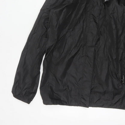 Gelert Men's Black M Packaway Waterproof Hooded Rain Jacket