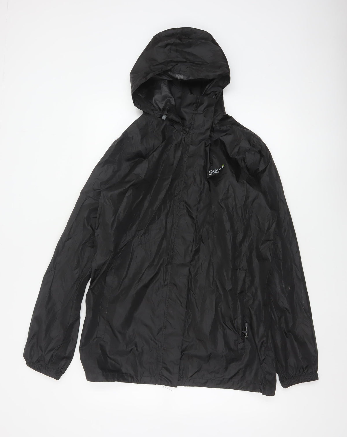 Gelert Men's Black M Packaway Waterproof Hooded Rain Jacket
