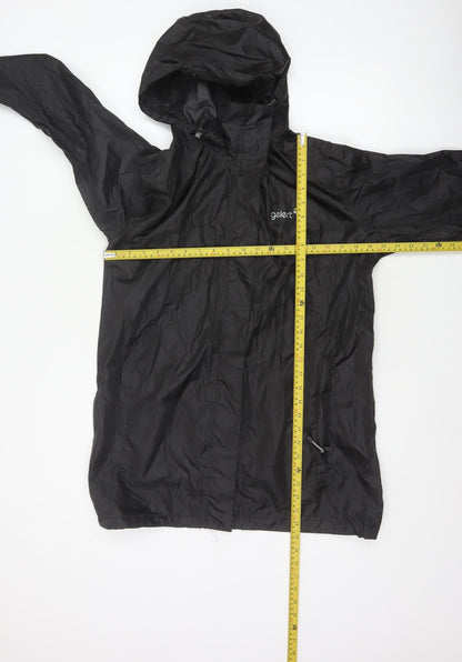 Gelert Men's Black M Packaway Waterproof Hooded Rain Jacket