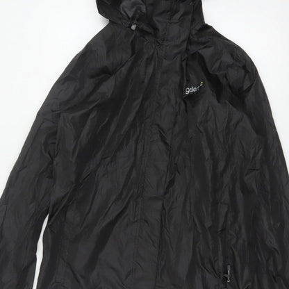 Gelert Men's Black M Packaway Waterproof Hooded Rain Jacket