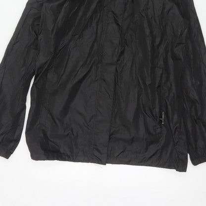 Gelert Men's Black M Packaway Waterproof Hooded Rain Jacket