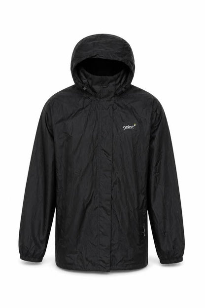 Gelert Men's Black M Packaway Waterproof Hooded Rain Jacket
