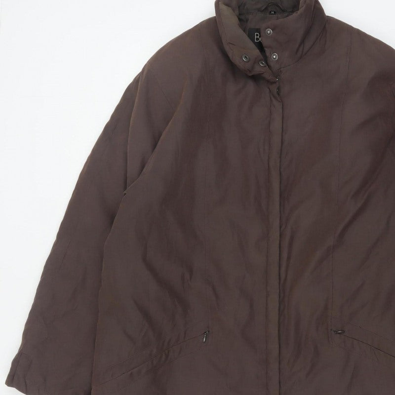 Berghaus Fashion Women’s Brown Size 14 Long Zip Outdoor Overcoat