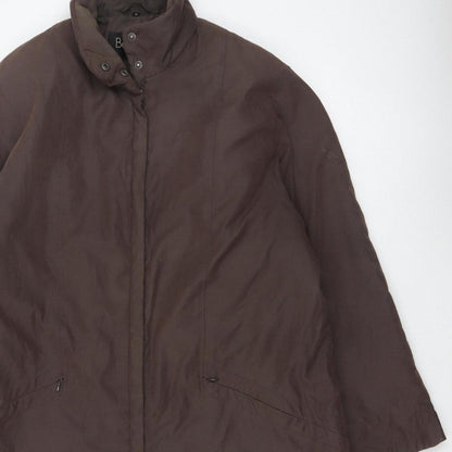 Berghaus Fashion Women’s Brown Size 14 Long Zip Outdoor Overcoat