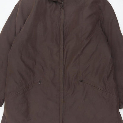 Berghaus Fashion Women’s Brown Size 14 Long Zip Outdoor Overcoat