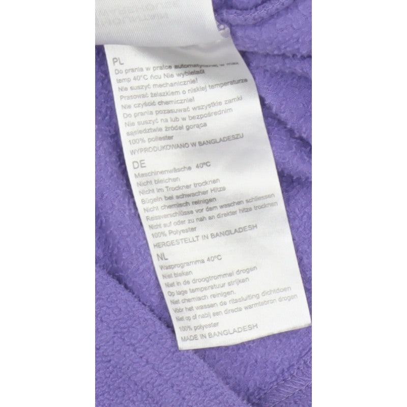 Mountain Warehouse Women Purple L Fleece 1/4 Zip Pullover Sweatshirt