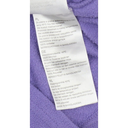 Mountain Warehouse Women Purple L Fleece 1/4 Zip Pullover Sweatshirt