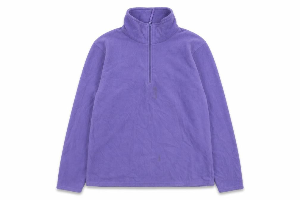 Mountain Warehouse Women Purple L Fleece 1/4 Zip Pullover Sweatshirt