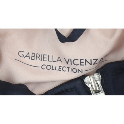 Gabriella Vicenza Women’s Navy Tall UK 12 Faux Fur Hood Parka Coat