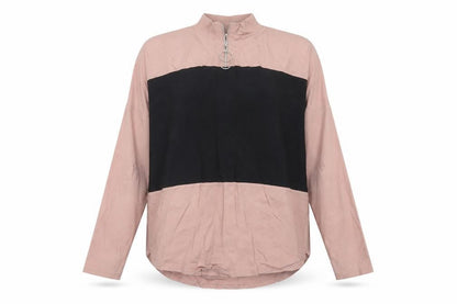 Select Women's Pink Black Basic Colourblock Zip Top UK 10