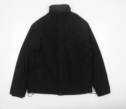 Farah Men’s Black M Fleece Lined Stand Collar Zip Jacket