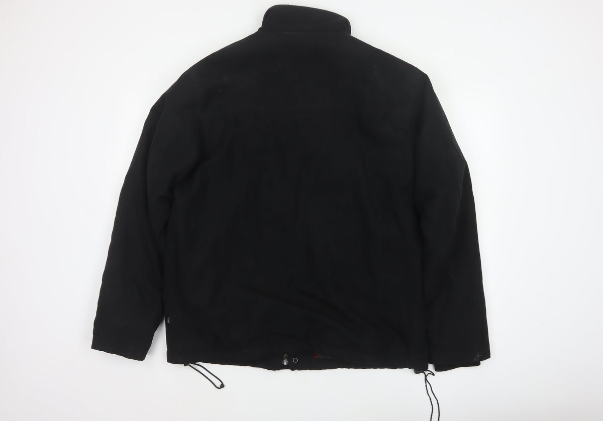 Farah Men’s Black M Fleece Lined Stand Collar Zip Jacket