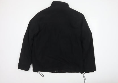 Farah Men’s Black M Fleece Lined Stand Collar Zip Jacket