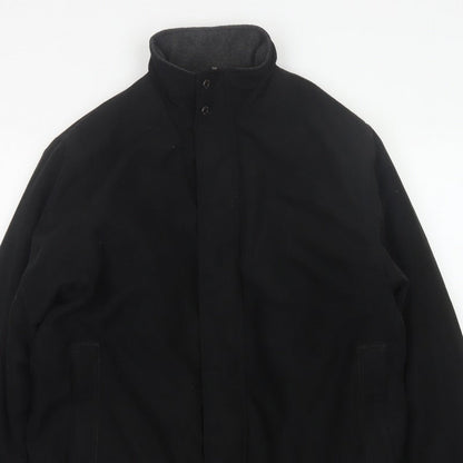 Farah Men’s Black M Fleece Lined Stand Collar Zip Jacket