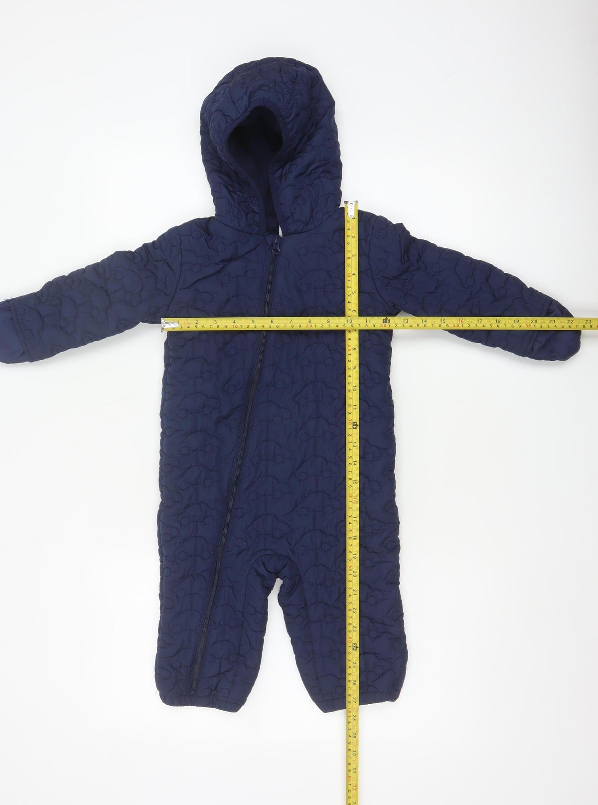 Bluezoo Unisex Baby Navy 18-24 Months Quilted Hooded Snowsuit