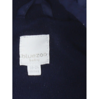 Bluezoo Unisex Baby Navy 18-24 Months Quilted Hooded Snowsuit
