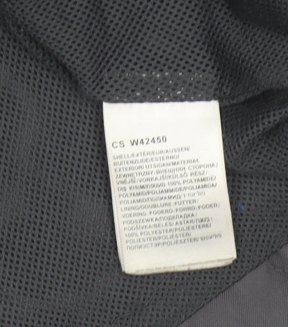 Wrangler Women’s Black M Military Jacket Collared Logo Pocket Zip