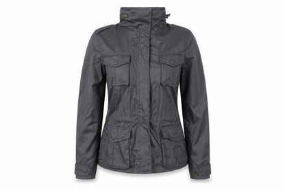 Wrangler Women’s Black M Military Jacket Collared Logo Pocket Zip