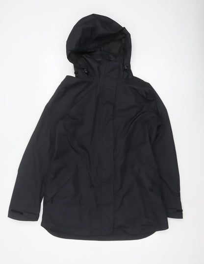 Peter Storm Women’s Black Size 14 Hooded Waterproof Parka Jacket