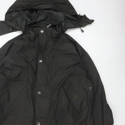 Hoggs Professional Men Black M Nylon Hooded Parka Workwear Coat