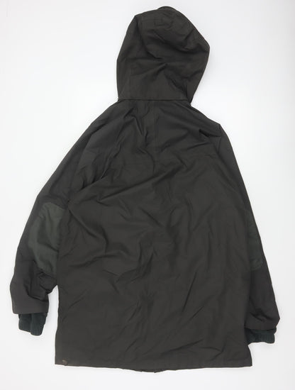 Hoggs Professional Men Black M Nylon Hooded Parka Workwear Coat