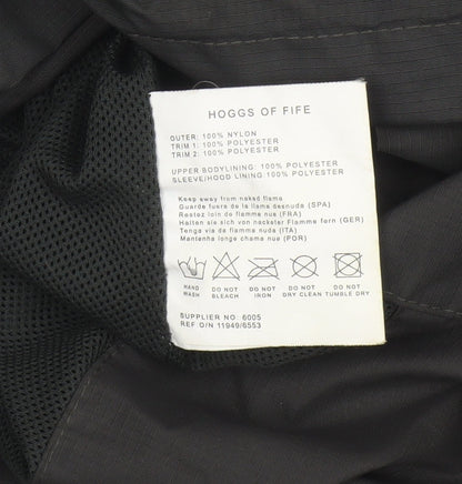Hoggs Professional Men Black M Nylon Hooded Parka Workwear Coat