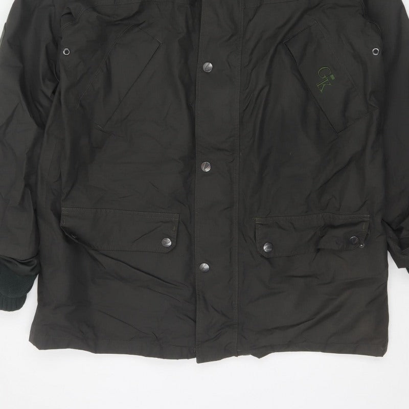 Hoggs Professional Men Black M Nylon Hooded Parka Workwear Coat