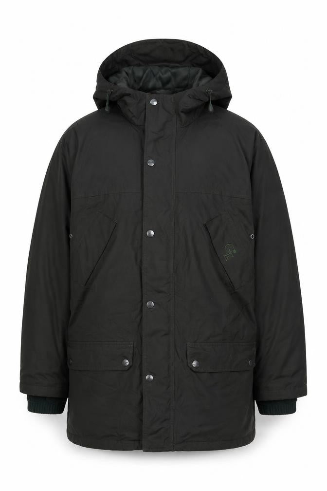 Hoggs Professional Men Black M Nylon Hooded Parka Workwear Coat