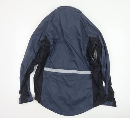 Trespass Men’s Blue L Waterproof Windbreaker Rain Jacket Taped Seams