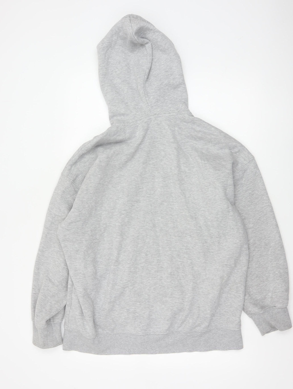 H&M Women’s Grey UK 12 Full Zip Hooded Fleece Hoodie Pockets