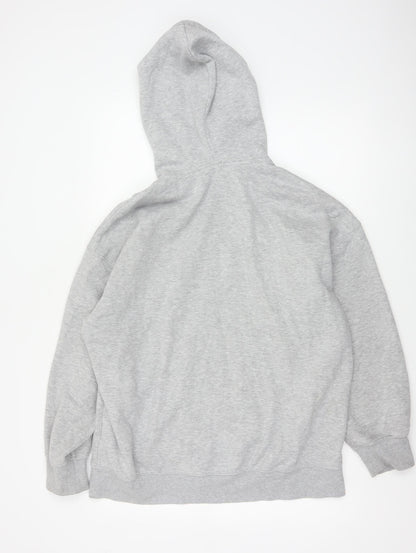 H&M Women’s Grey UK 12 Full Zip Hooded Fleece Hoodie Pockets