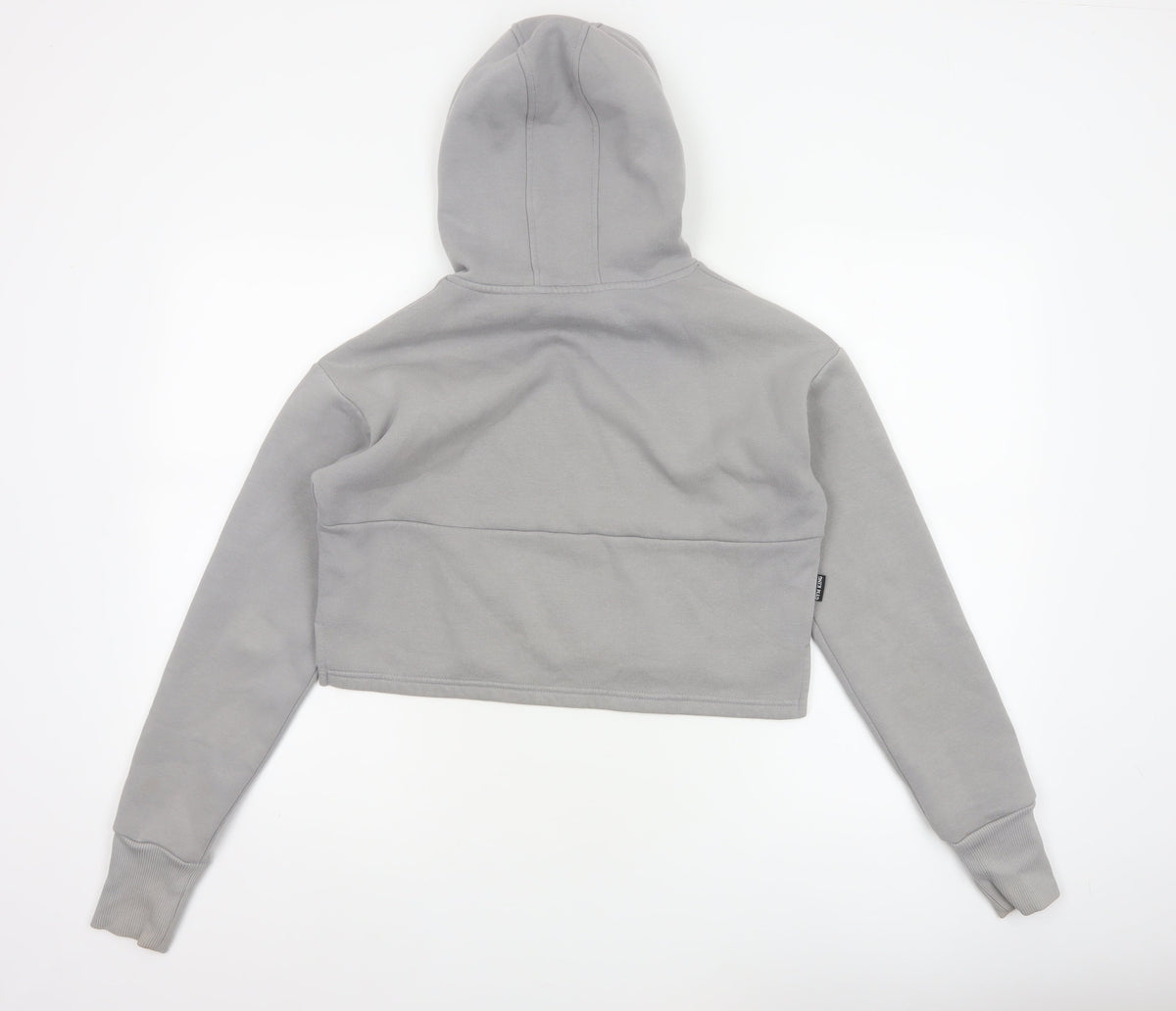 Gym King Women’s Grey Size 10 Cropped Pullover Hoodie Logo