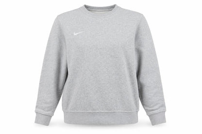 Nike Women Grey M Pullover Sweatshirt Crew Neck Logo Fleece