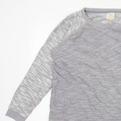 Champion Unisex Adults Grey XL Colourblock Raglan Jersey T-Shirt