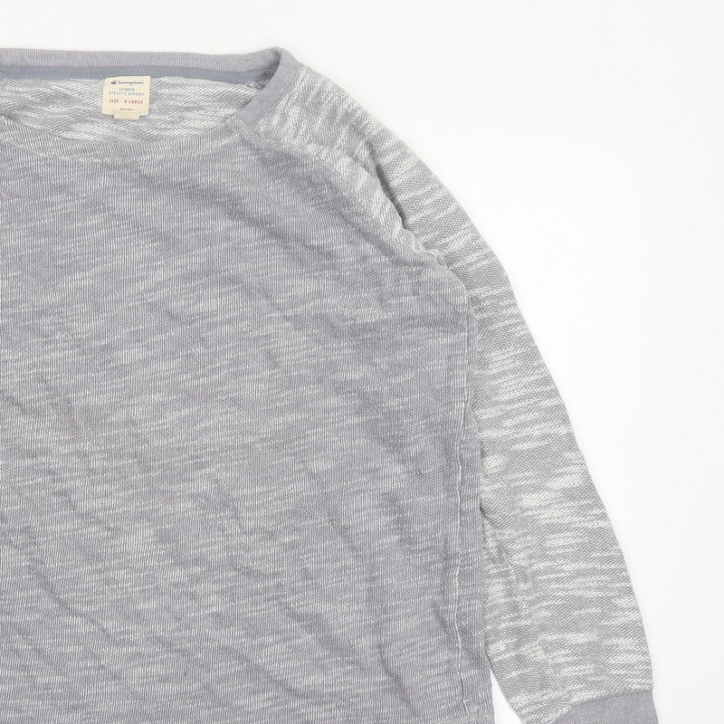 Champion Unisex Adults Grey XL Colourblock Raglan Jersey T-Shirt